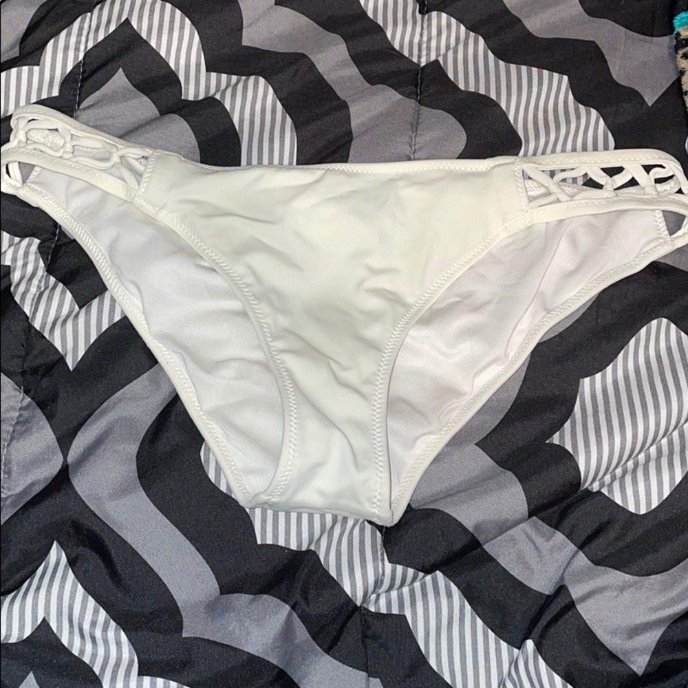 white bathing suit bottoms